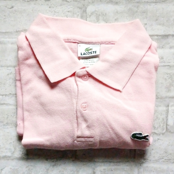 Lacoste Men's Flamingo Pink Short-Sleeve Pique Polo Shirt - Picture 13 of 15